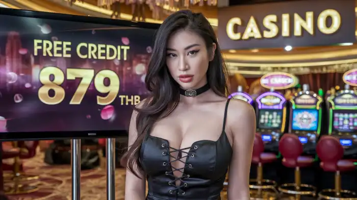 สาวเอเชียสวยกับเกม Texas Hold'em Poker