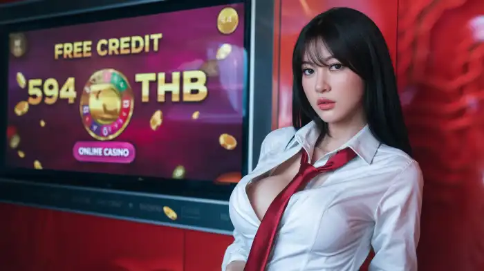 สาวสวยเอเชียคู่กับสล็อตออนไลน์ MeGame369